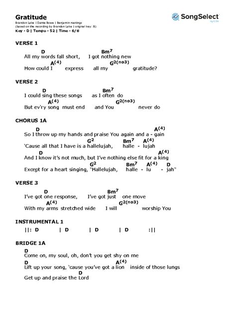 Gratitude-chords-D - chords - Gratitude Brandon Lake | Dante Bowe | Benjamin Hastings (based on ...