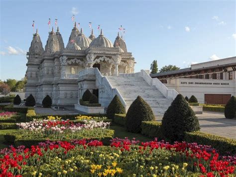 Neasden temple in London, an architectural marvel that is visited by Carter, Prince Charles and ...