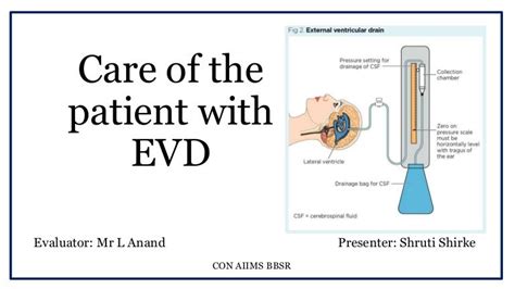 Care of patient with external ventricular drain