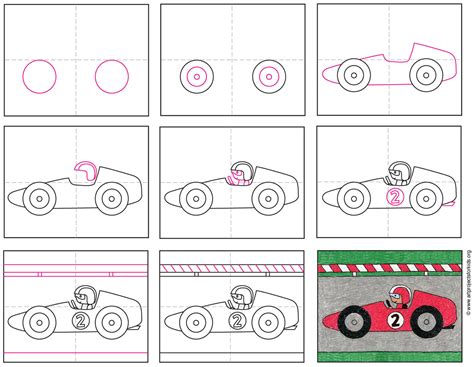 Draw a Race Car · Art Projects for Kids