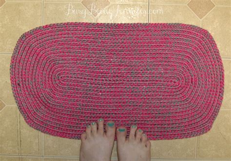 101 Handmade Days: Crocheted Rope Rug - Busy Being Jennifer