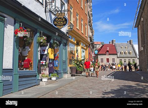 Quebec City, Place Royale Stock Photo: 9910246 - Alamy