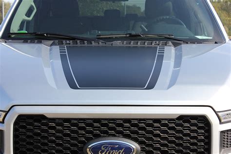 2018 Ford F-150 Hood Decals SPEEDWAY HOOD 2015-2019 Premium Auto Striping - SpeedyCarDecals ...