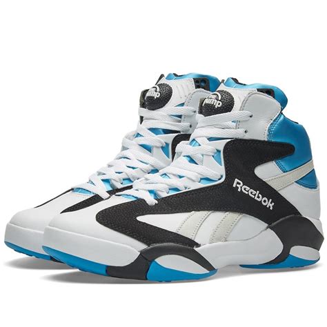 Reebok Shaq Attaq Leather High Top Sneakers in White for Men - Lyst