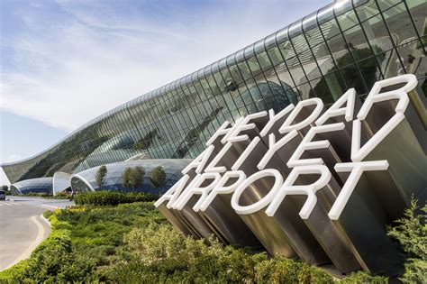 View Of The Heydar Aliyev International Airport Sign, In Baku, A ...