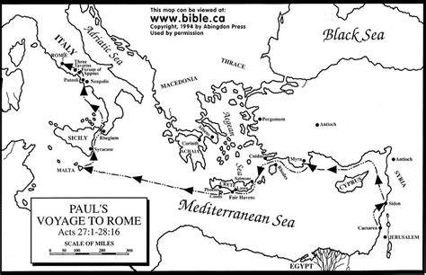 Printable Blank Map Of Paul's Missionary Journeys - Printable Word Searches