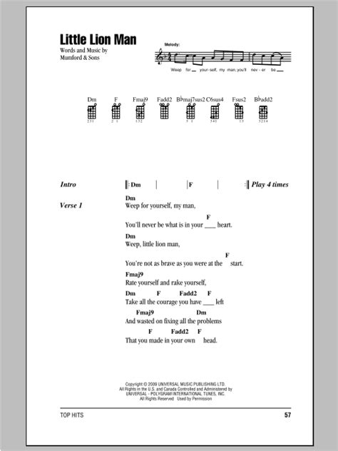 Little Lion Man | Sheet Music Direct