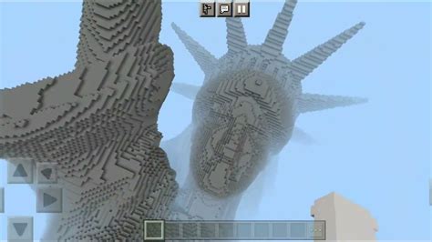 Giant Statue of Liberty of New York in Minecraft in 2022 | Map of new ...