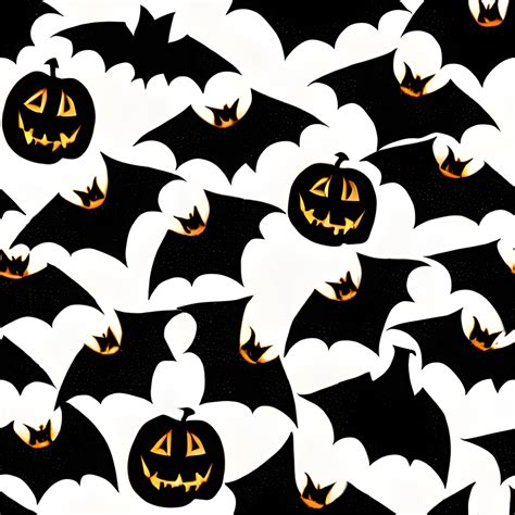 Halloween Bat Pattern Graphic · Creative Fabrica