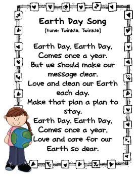 Earth Day Poems and Songs | Earth day poems, Earth day song, Earth day