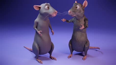 3D model Cartoon Rat | CGTrader