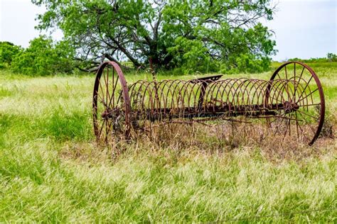 Rusty Old Texas Metal Farm Equipment in Field Stock Photo - Image of texas, rustic: 64010588