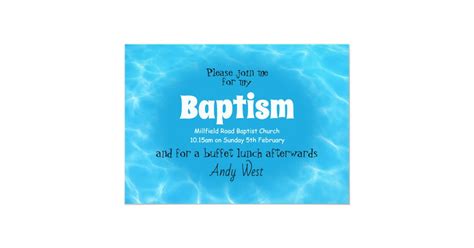 Adult baptism invitation | Zazzle.com