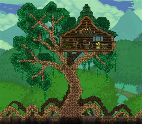 Treehouse : Terraria | Terrarium, Terraria house design, Tree house