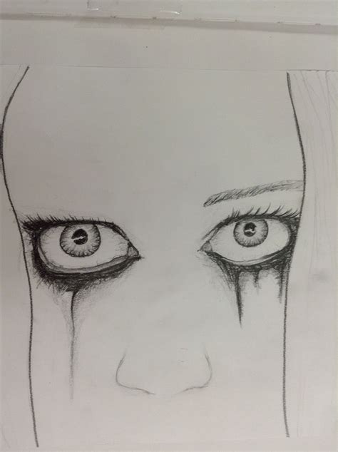 Ink & Pencil Sketch - emo eyes | Sketches, Eye art, Pencil sketch