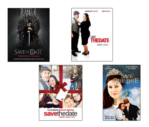 Save the Date Movie Poster Set | MooreSpark Graphic Design