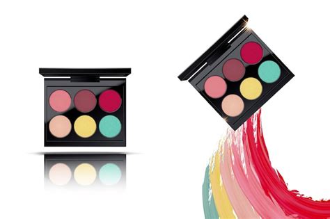 Premium Vector | Colorful eyeshadow palette set