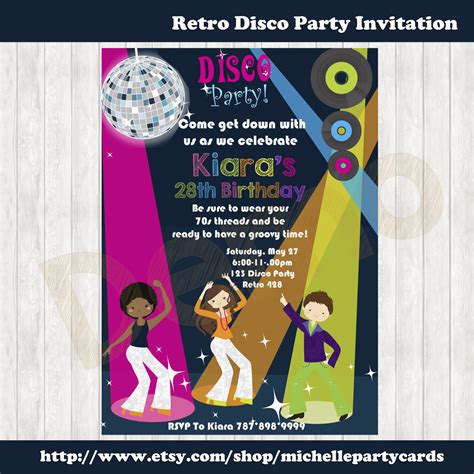 70s Party Invitations