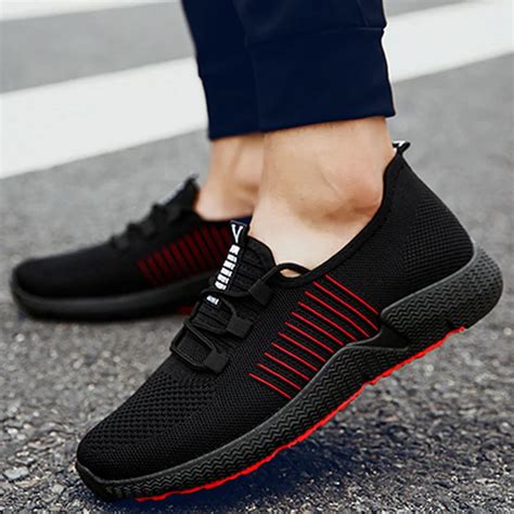 Masorini Mesh Men Shoes Casual Breathable Men Sneakers Mens Fashion ...