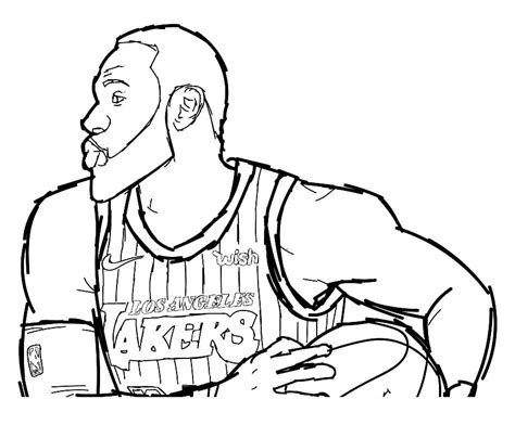 LeBron James Coloring Pages - Free Printable Coloring Pages for Kids