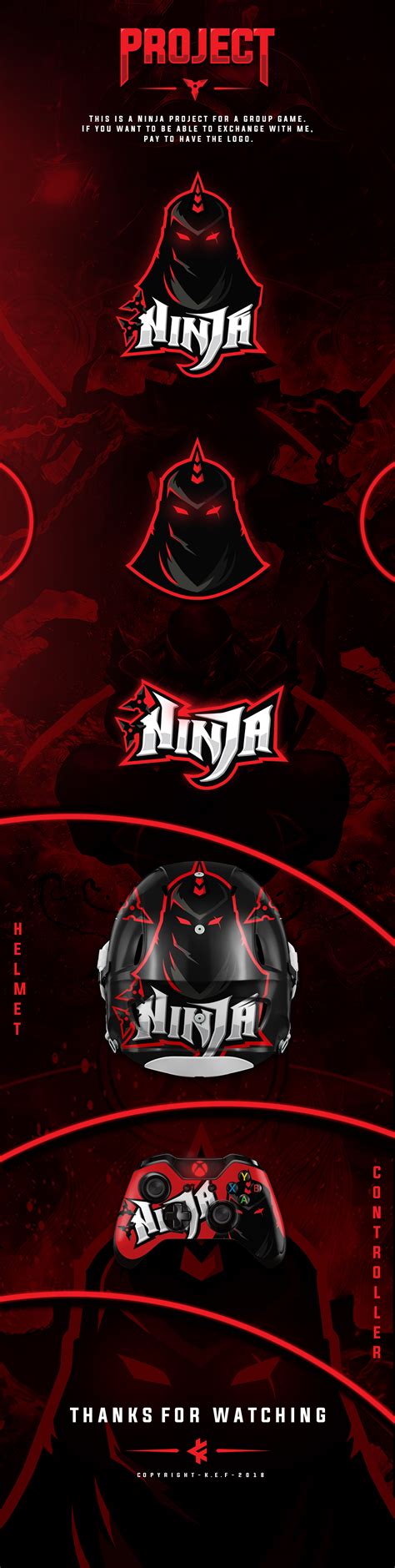 Mascot Logo Ninja on Behance