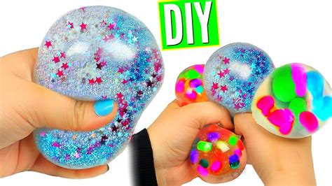 DIY Liquid Squishy Balls! Orbeez & Glitter Liquid Stress Balls! - YouTube