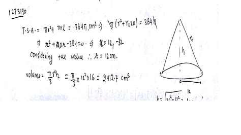 Volume Of A Right Circular Cone Formula - cloudshareinfo