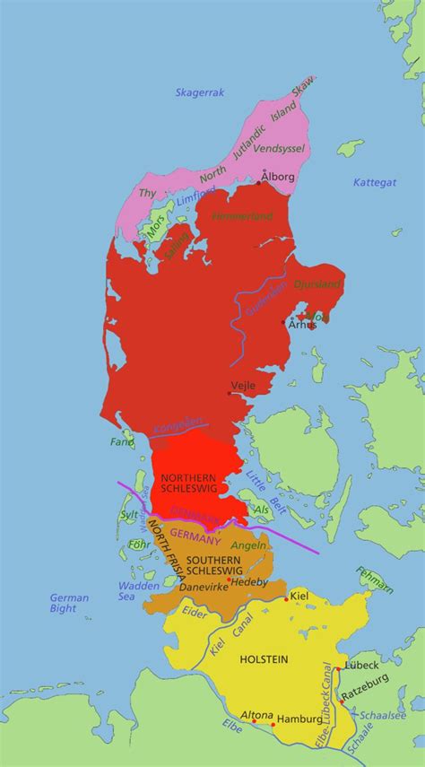 Jutland Peninsula map | Saxon history, Anglo saxon history, European ...