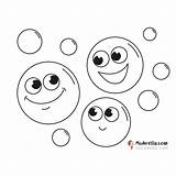 Bubble Coloring Page sketch template
