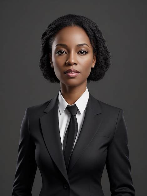 Premium Photo | A black woman lawyer in a suit and tie