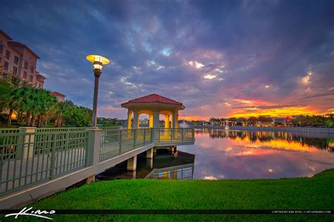 Sunset from the Lake at Palm Beach Gardens Florida | HDR Photography by Captain Kimo