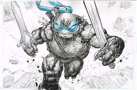 TMNT Leonardo by Freddie Williams II - Power Sword & Sword of Omens Teenage Mutant Ninja Turtles ...