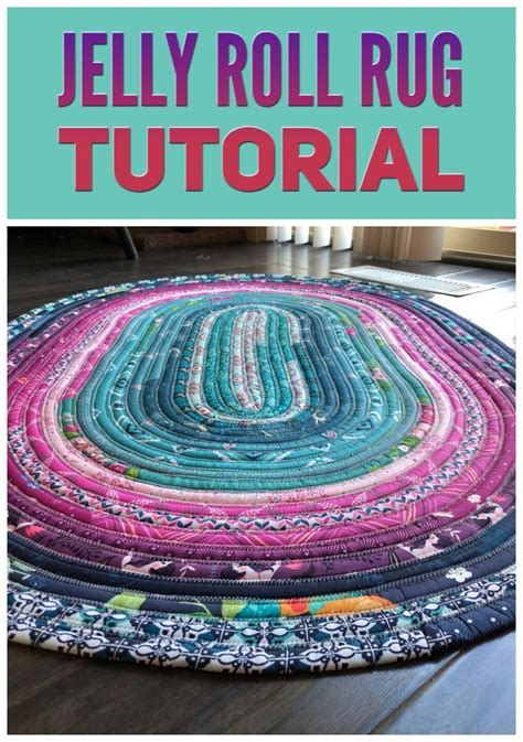 Jelly Roll Rug (with Video Tutorial) | Beginner sewing projects easy, Rug tutorial, Sewing projects