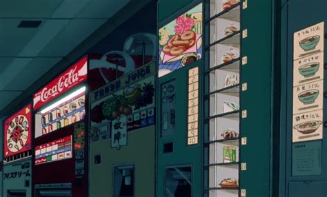 Anime Vending Machines — yuvto: LATE NIGHT SNACKS /// | Anime scenery, Anime city, Anime wall art