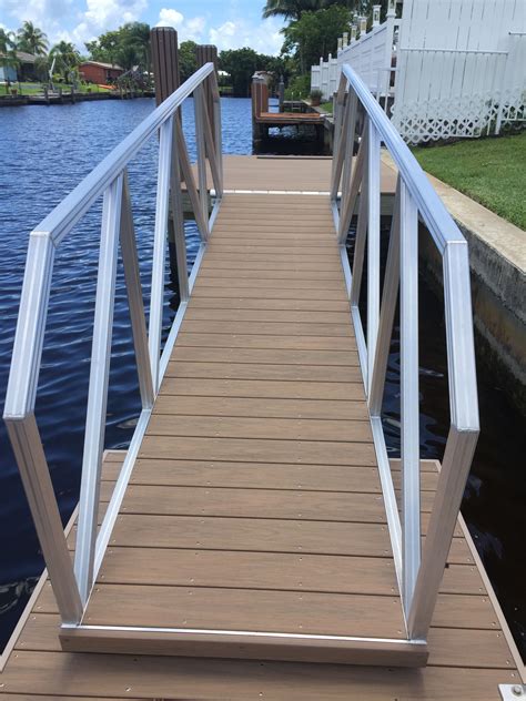 Aluminum Gangways | Floating Dock Gangway | AccuDock | Sea wall ...