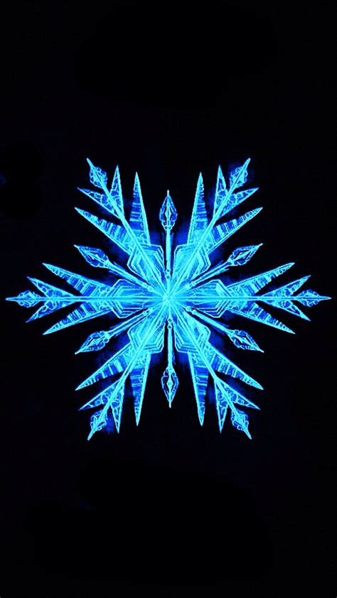 Blue Disney Frozen Snowflake Mica Effect Wallpaper - Shardiff World