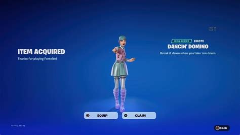 NEW Dancin' Domino Emote Fortnite - YouTube