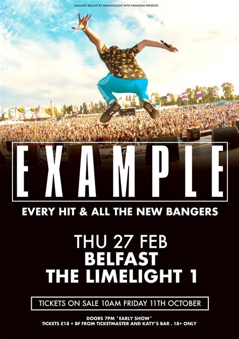 EXAMPLE at Limelight Belfast - ON TOUR NI