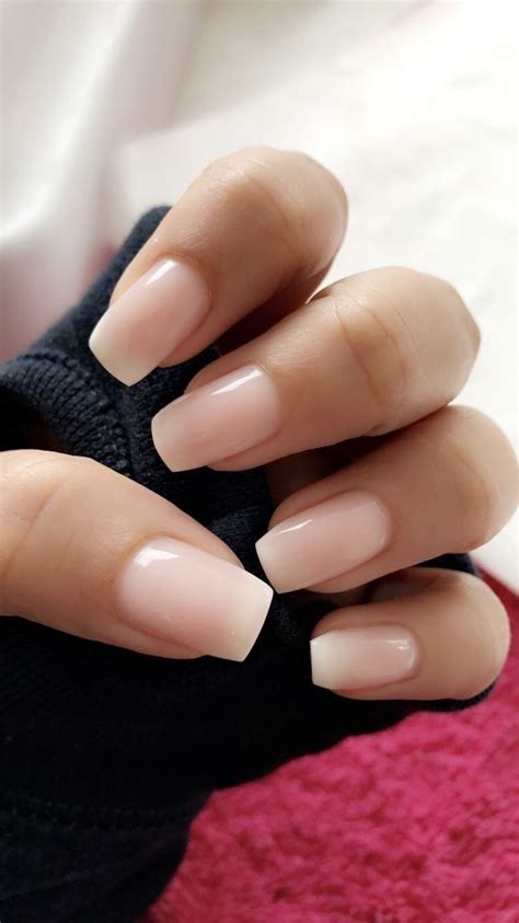 Short natural ombré nails beautiful | Nails, Neutral nail art designs ...