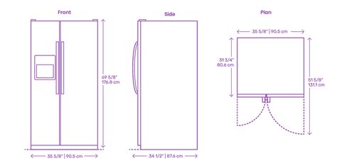 Standard Refrigerator Dimensions : 600mm Tall 70/30 Fridge Freezer ...