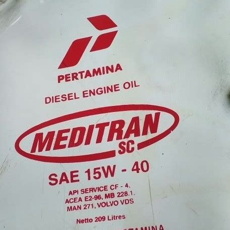 Jual Oli Pertamina Meditran SC 15w-40 drum 209L - Jakarta Timur ...