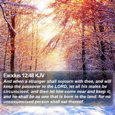 Exodus 12 Scripture Images - Exodus Chapter 12 KJV Bible Verse Pictures