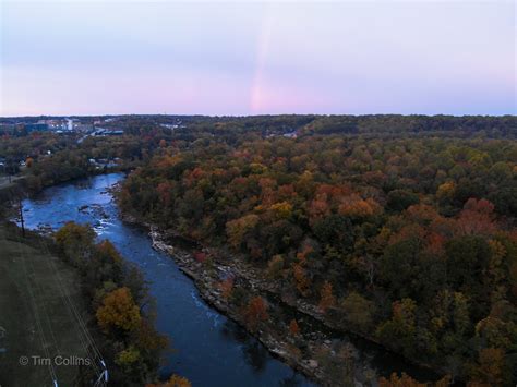 Rappahannock river in Fredericksburg VA with a small rainbow | Tim's ...