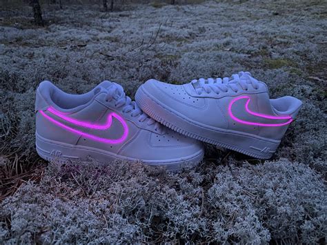 Electric PURPLE Custom Nike Air Force 1 Light up Shoes. One | Etsy