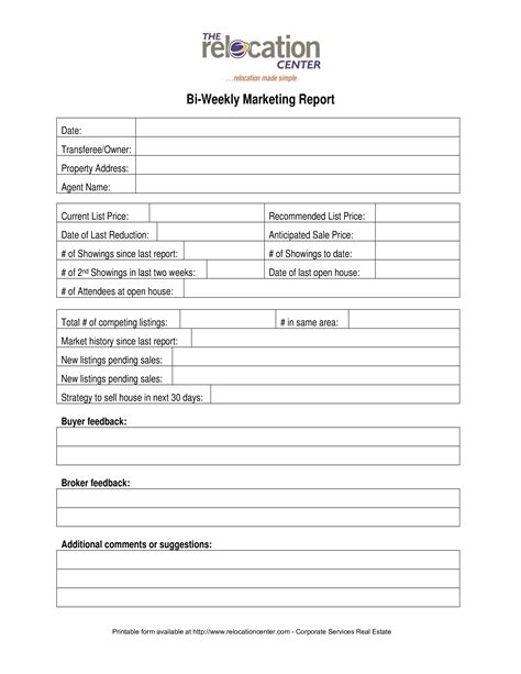 Marketing Report Template Google Docs