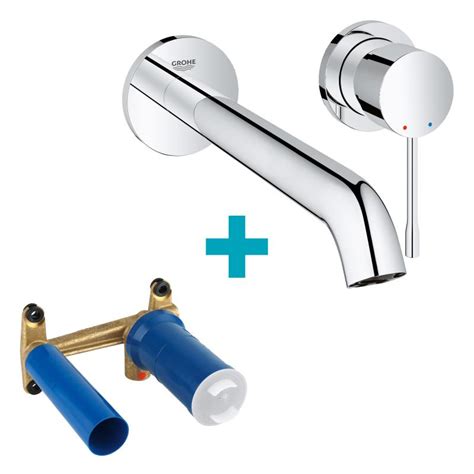 Grohe Essence 2-hole basin mixer with concealed installation unit ...