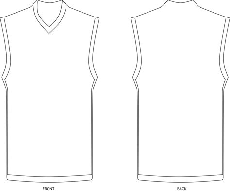 Blank Basketball Uniform Template – Douglasbaseball.com