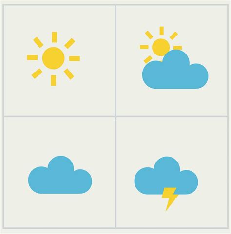 Weather icon set vector illustration. Weather conditions icons 36363476 ...