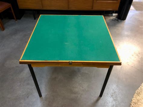 Mid century modern dining or gaming table For Sale at 1stDibs