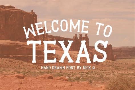 Welcome To Texas Font | Stunning Fonts ~ Creative Market